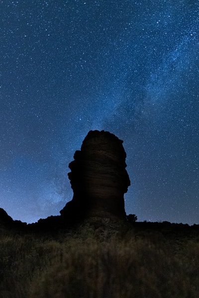 落基山脉夜晚